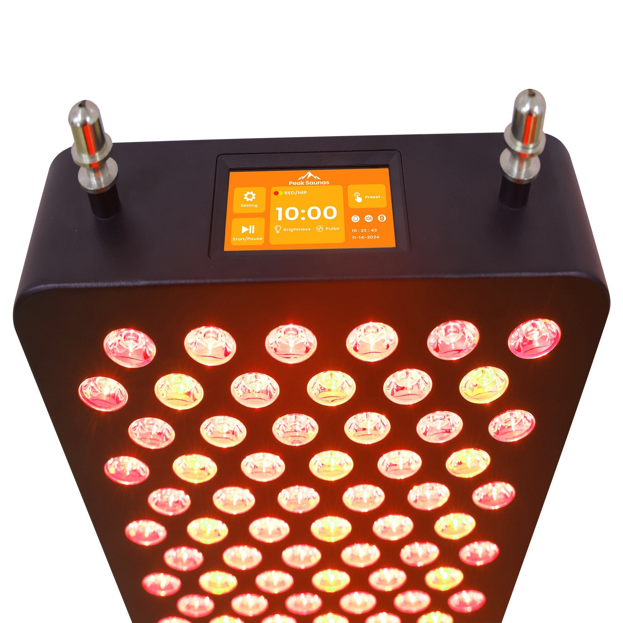 Peak Saunas Kilimanjaro 5-Person Outdoor Full Spectrum Infrared Sauna with Built-In XL Medical-Grade Red Light Therapy and Smart WiFi App Control