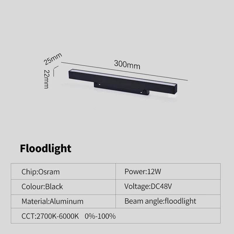 New Magnetic Track Light - Dimmable with Remote Control and 48V LED Ceiling Lamp
