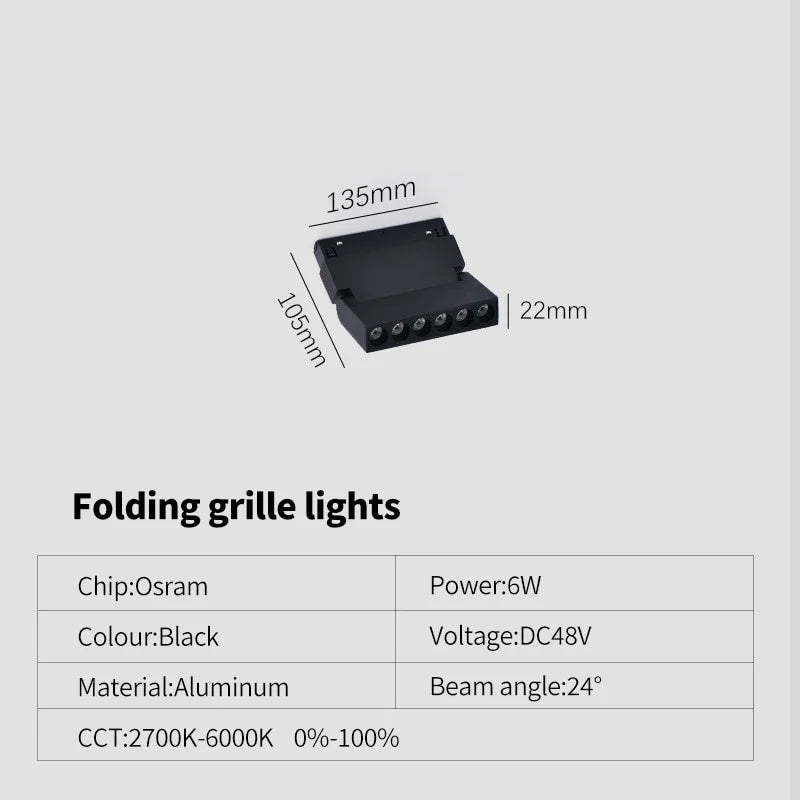 New Magnetic Track Light - Dimmable with Remote Control and 48V LED Ceiling Lamp