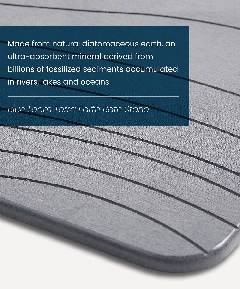 Terra Diatomaceous Earth Bath Stone Mat by Blue Loom