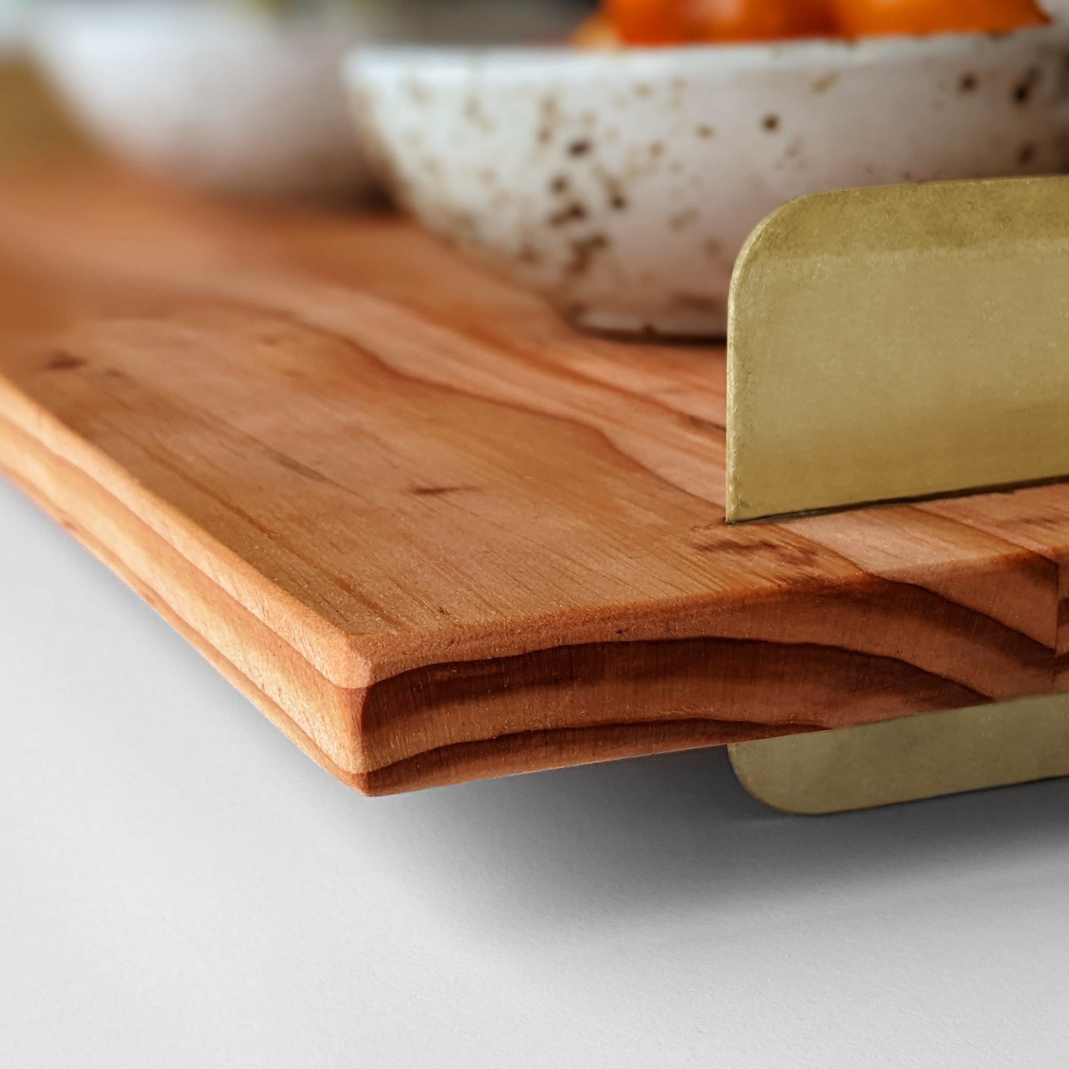 Brass handle tray by Formr