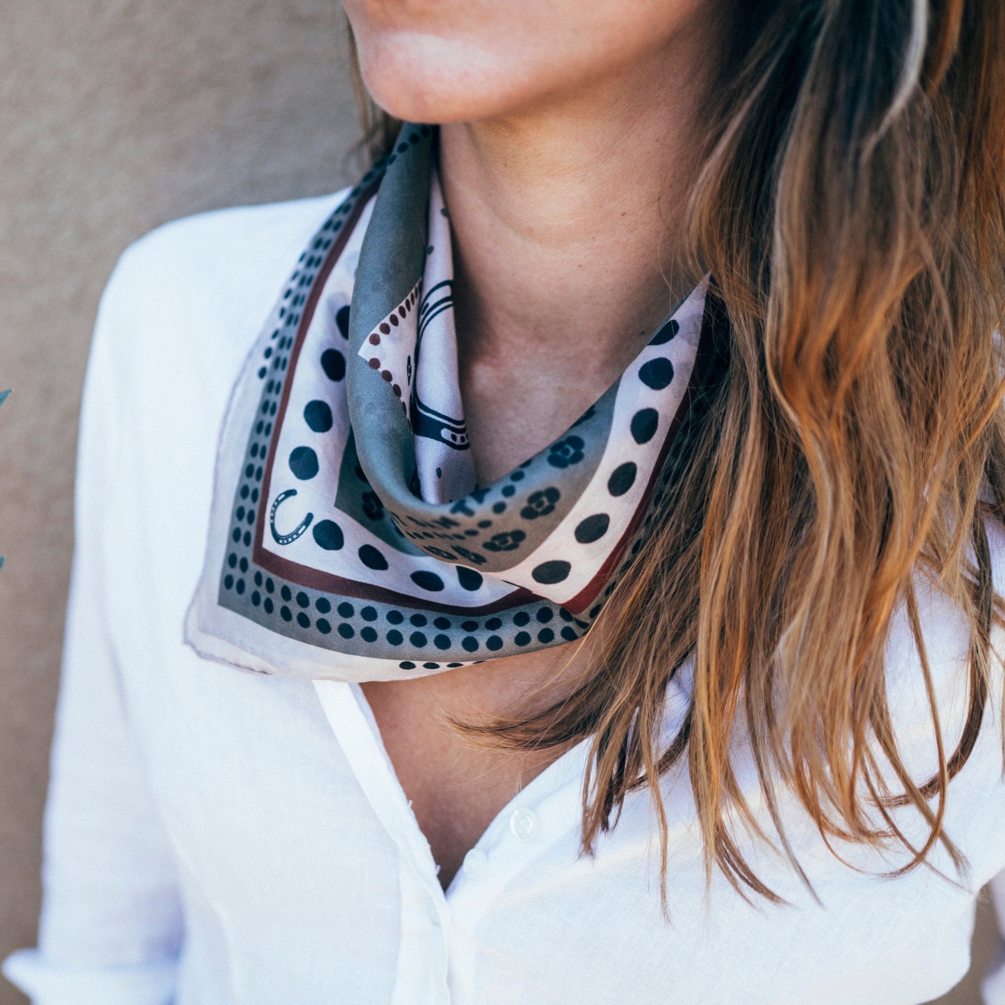 Horseshoe Bandana in Jade by Kit Santa Fe