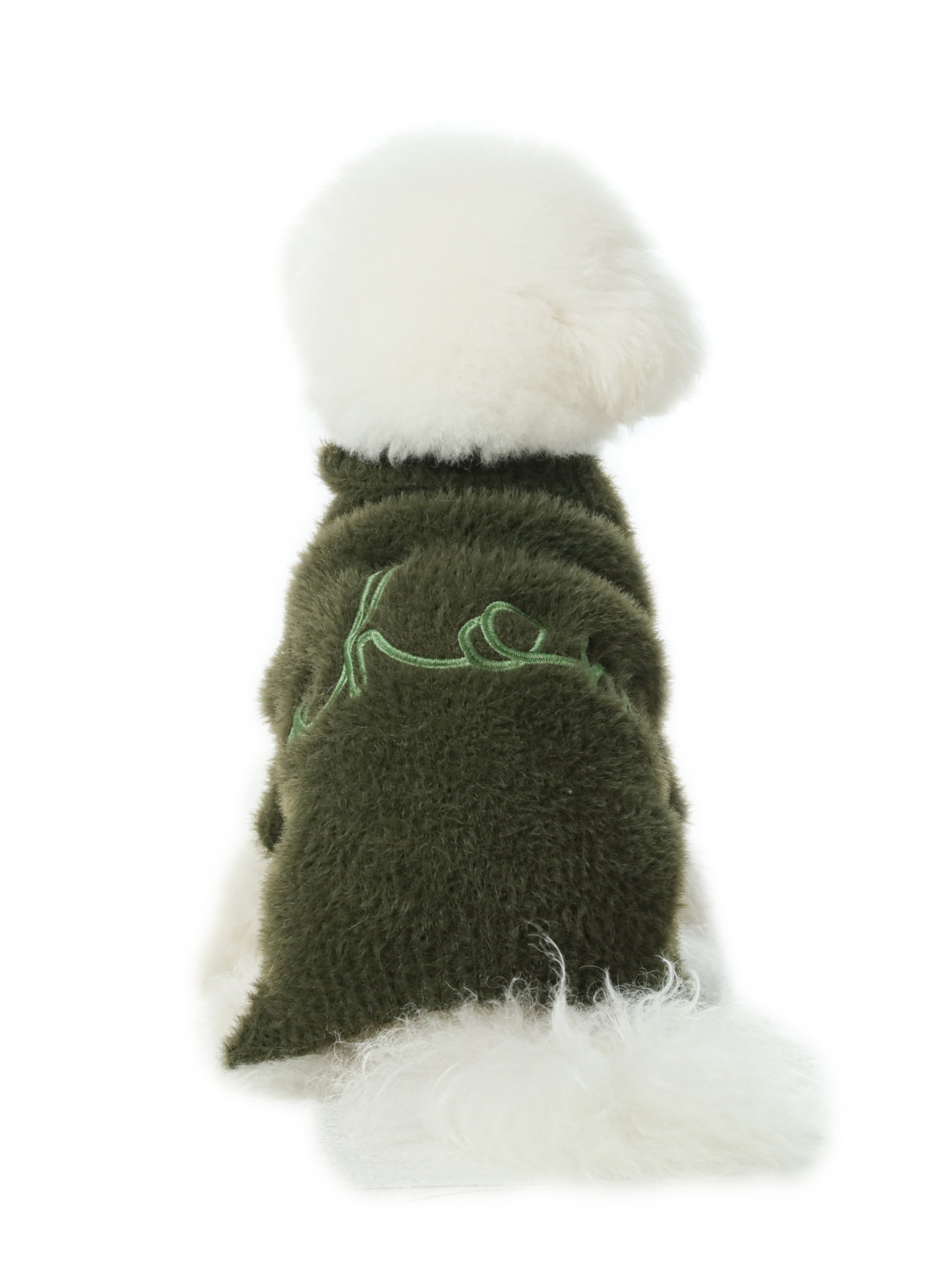 Eskimo Fuzzy Sweater - Green by PEHOM