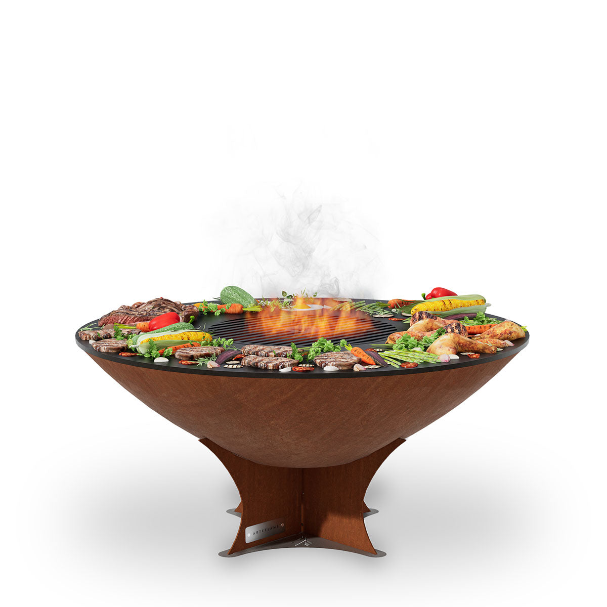 Arteflame 40" Fire Pit With Cooktop by Arteflame Outdoor Grills