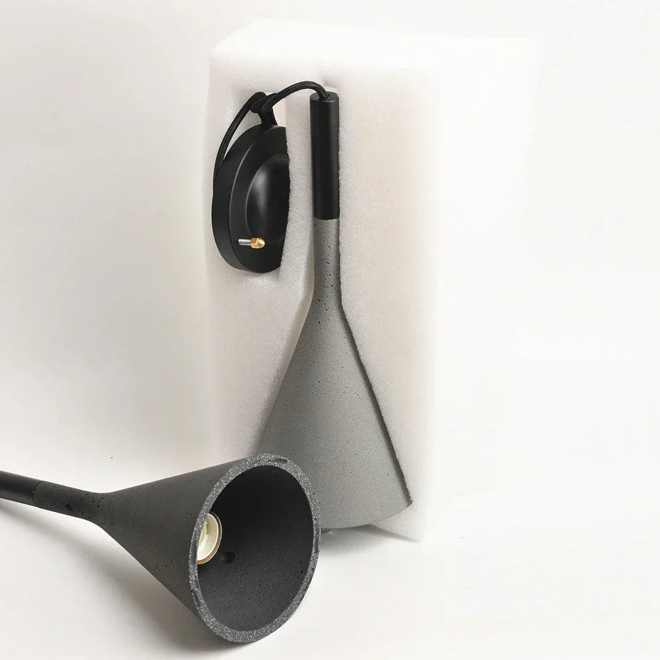 Concrete Pendant Lights - Nordic Modern LED Illumination for Restaurants, Bars, and More