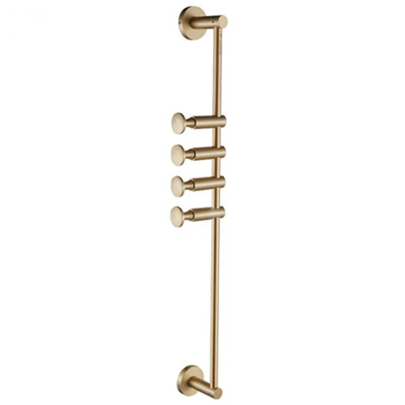 European Brass Wall Hook – 60cm Towel and Cloth Hanger for Bedroom and Washroom Storage