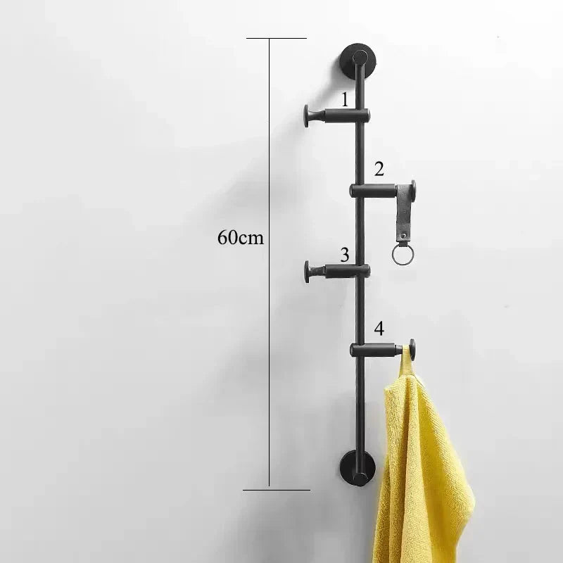 European Brass Wall Hook – 60cm Towel and Cloth Hanger for Bedroom and Washroom Storage