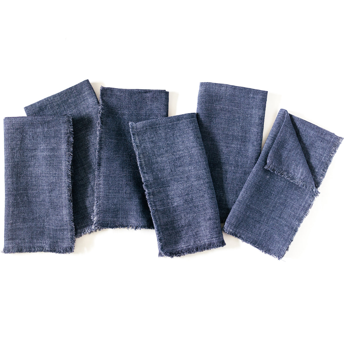 Stone Washed Linen Dinner Napkins by Creative Women