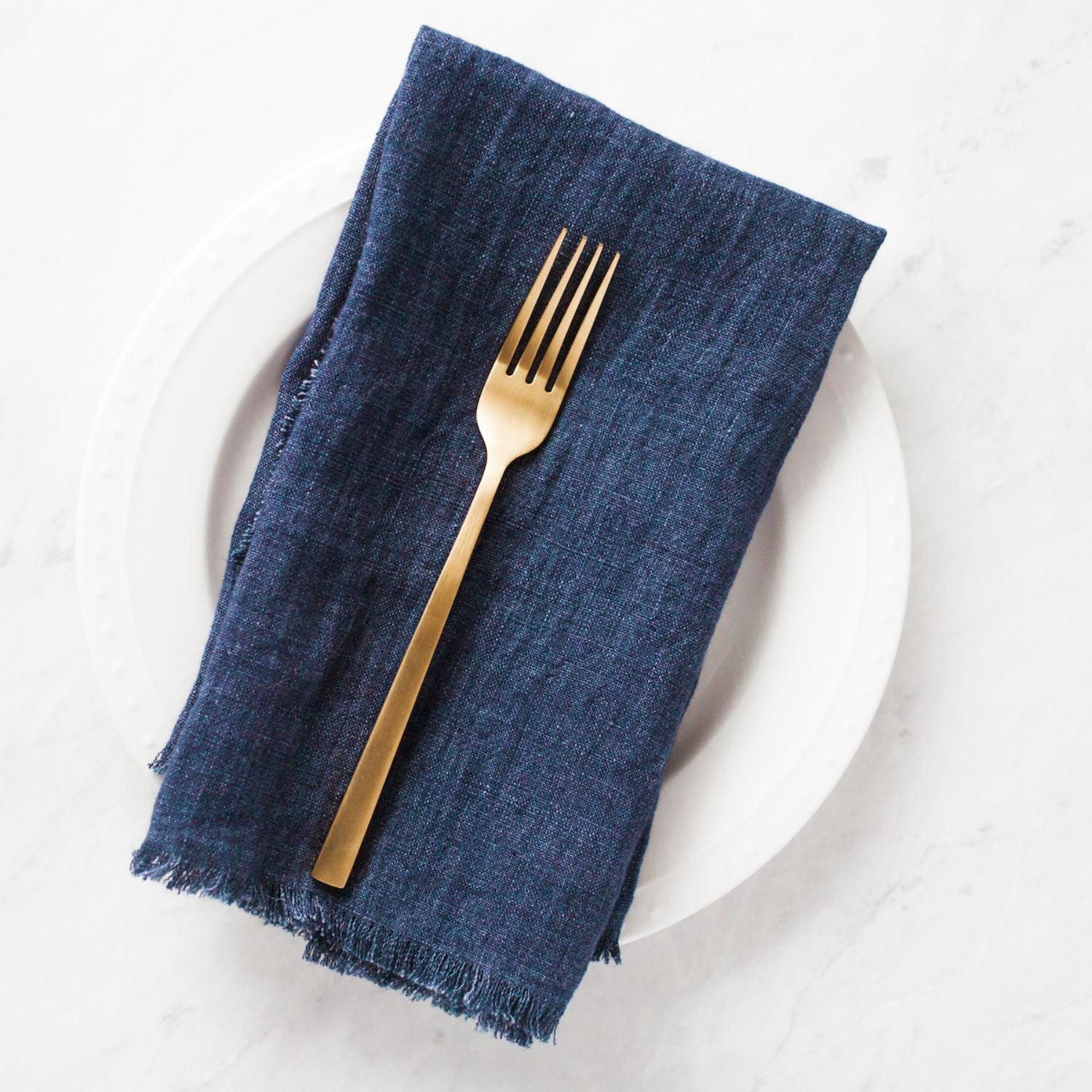 Stone Washed Linen Dinner Napkins by Creative Women