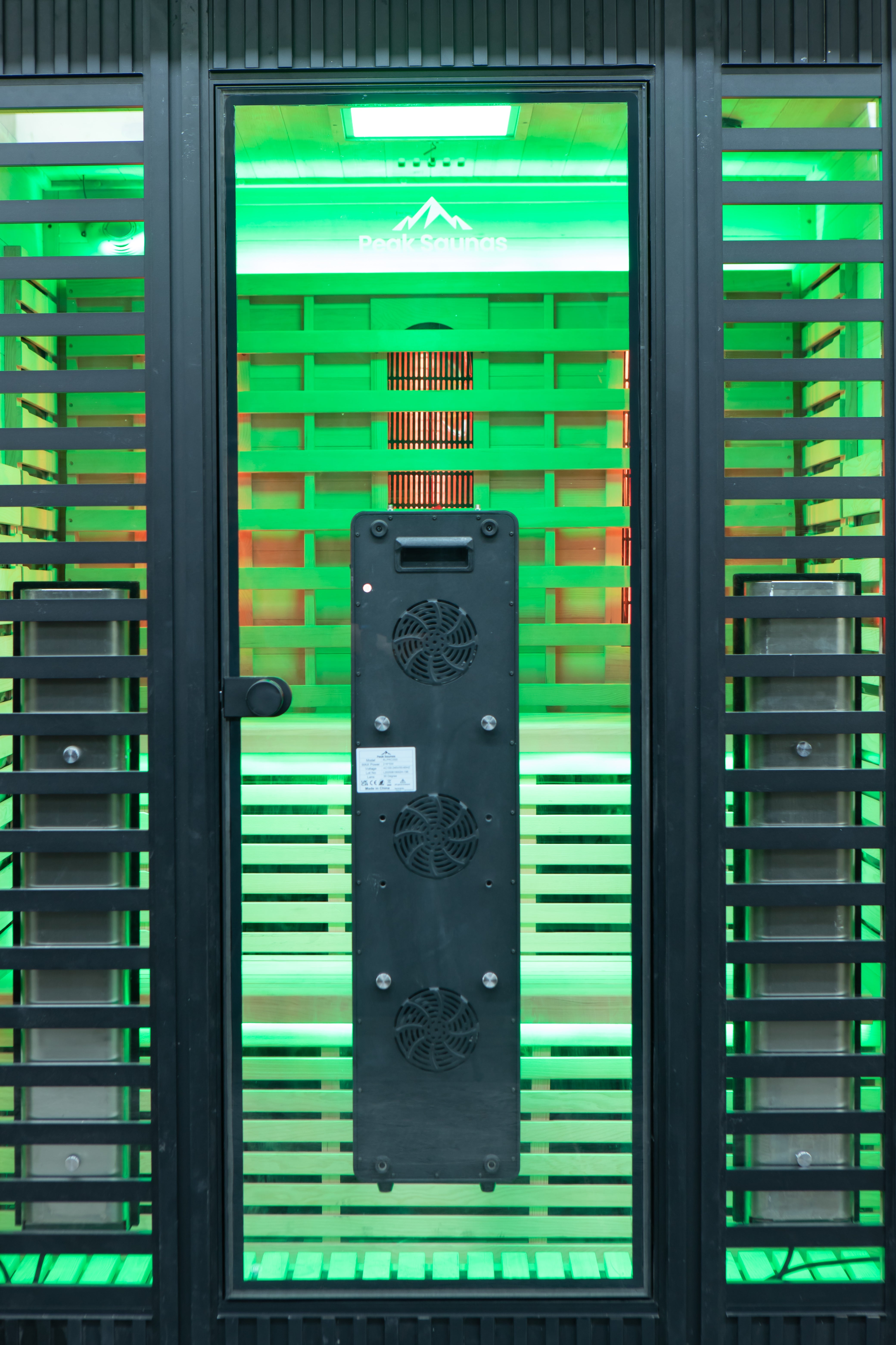 Peak Saunas Kilimanjaro 5-Person Outdoor Full Spectrum Infrared Sauna with Built-In XL Medical-Grade Red Light Therapy and Smart WiFi App Control