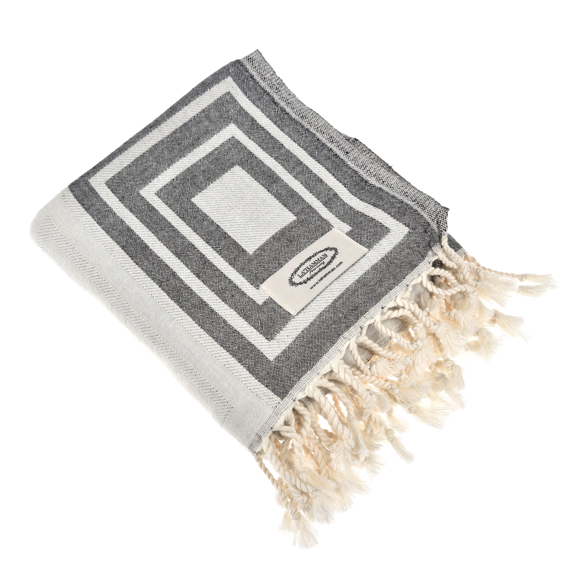 Exclusive Symmetry Peshtemal Pure Cotton Throw Blanket by La'Hammam