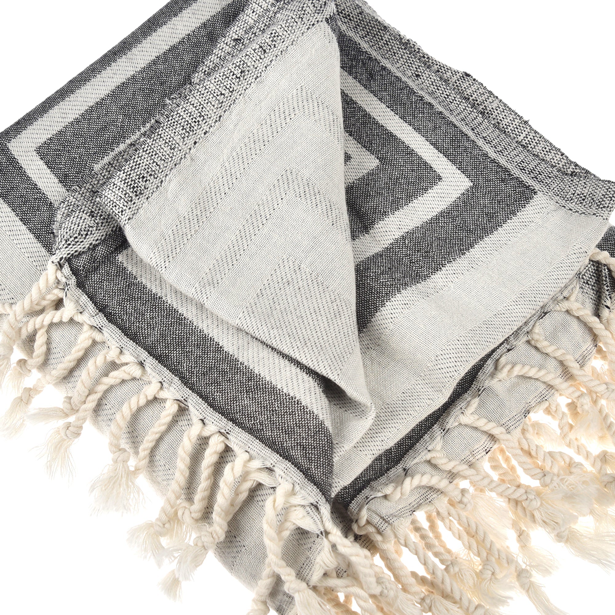 Exclusive Symmetry Peshtemal Pure Cotton Throw Blanket by La'Hammam