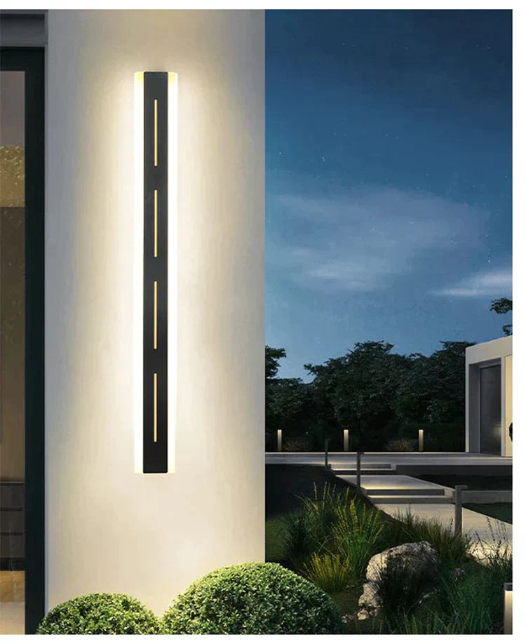 Eva's Waterproof Aluminum LED Outdoor Wall Lamp - Remote Controlled Garden Porch Sconce