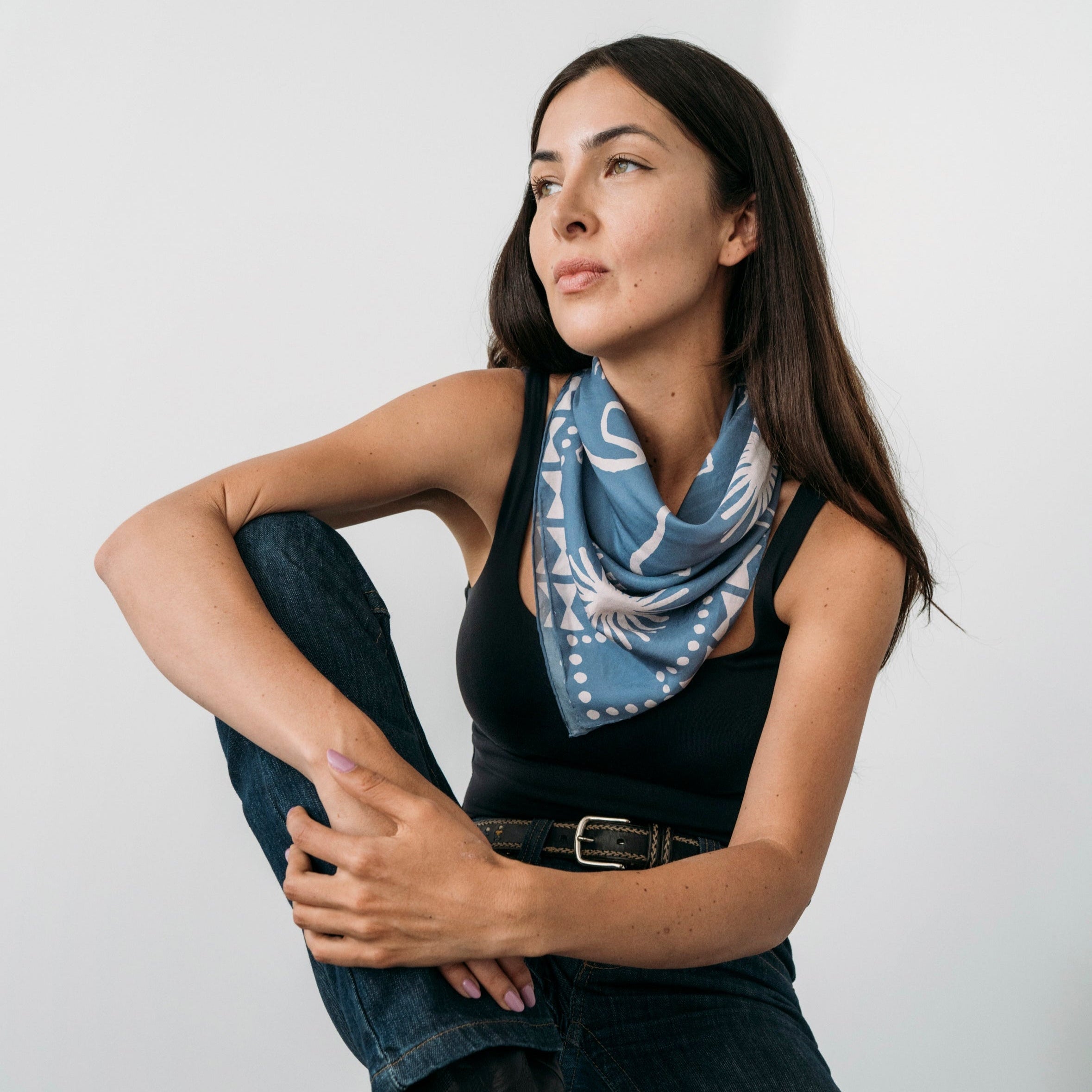 Cerulean Blue Wild Rag