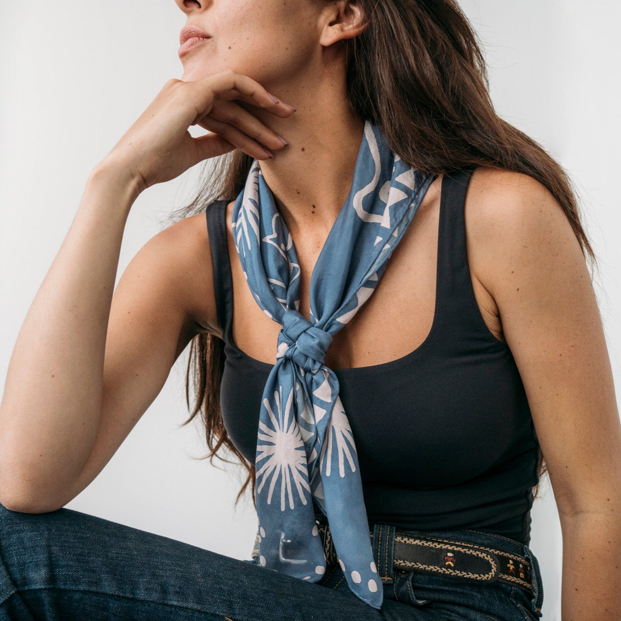 Cerulean Blue Wild Rag