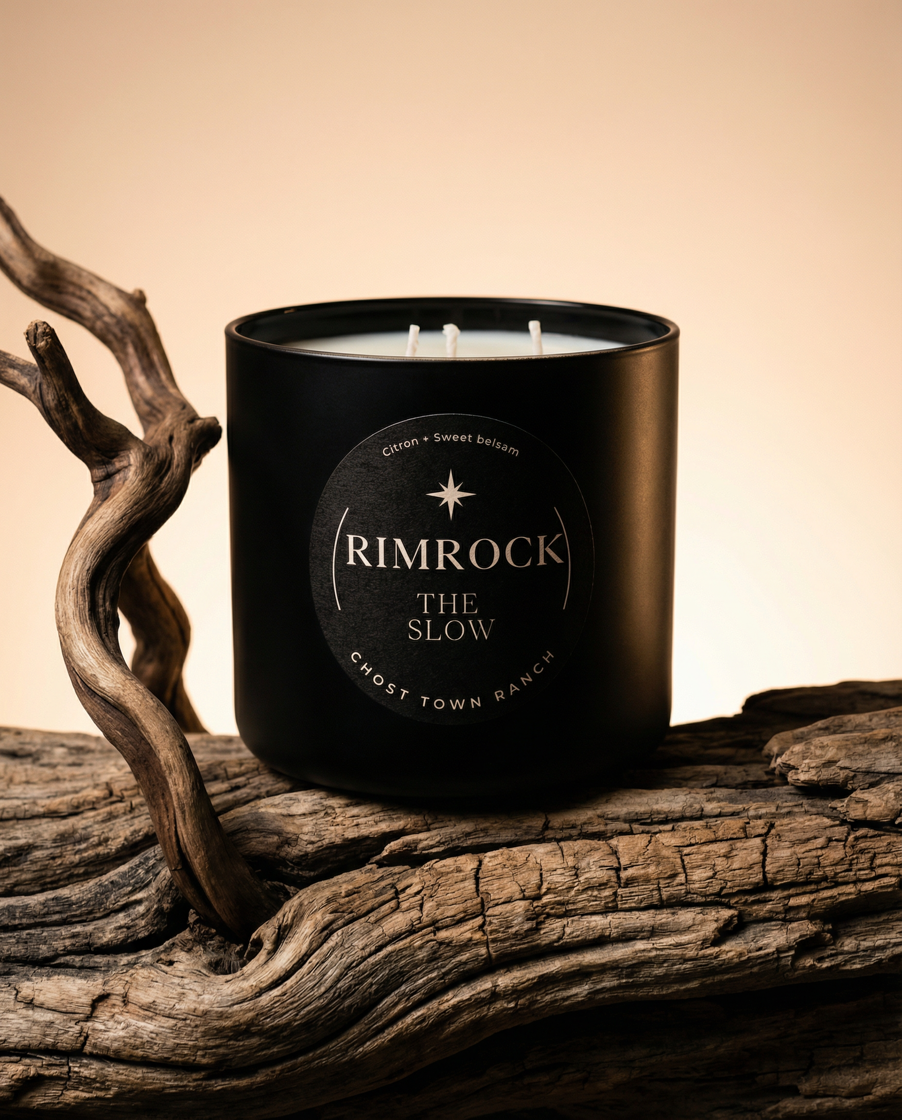 The Slow, Hand-Poured 3-wick Coconut-Soy Candle, 18oz