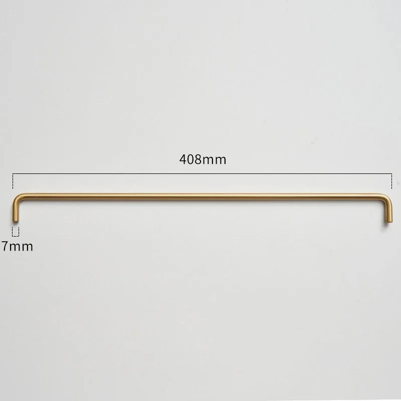 Modern Brass Furniture Bar Handles – Stylish Cabinet Pulls and Towel Bars (7mm Solid Brass)