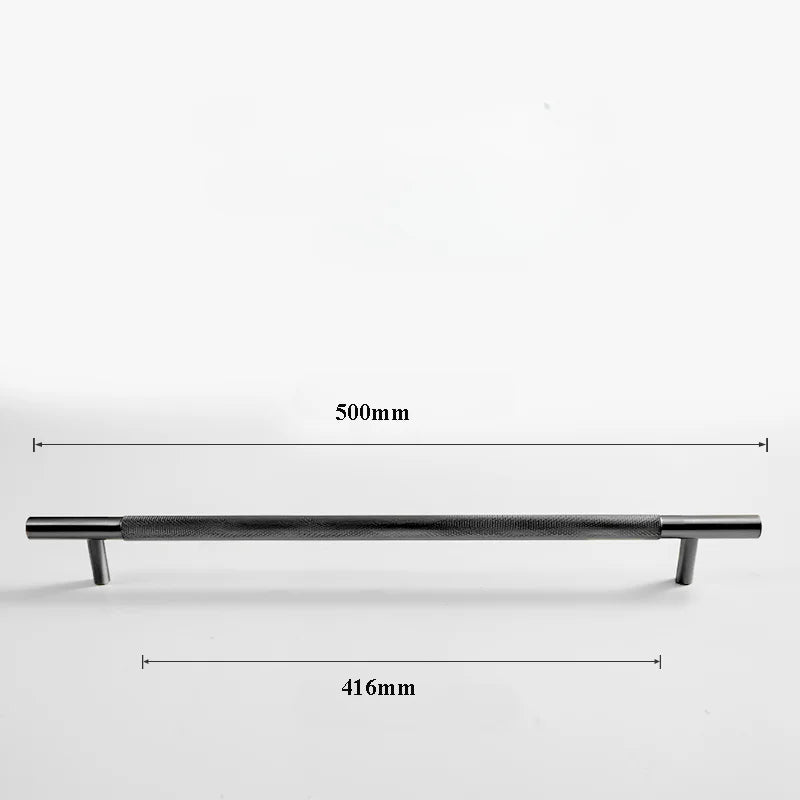 Black Knurled Brass Furniture Handles – Textured Drawer Knobs and Wardrobe Bar Pulls