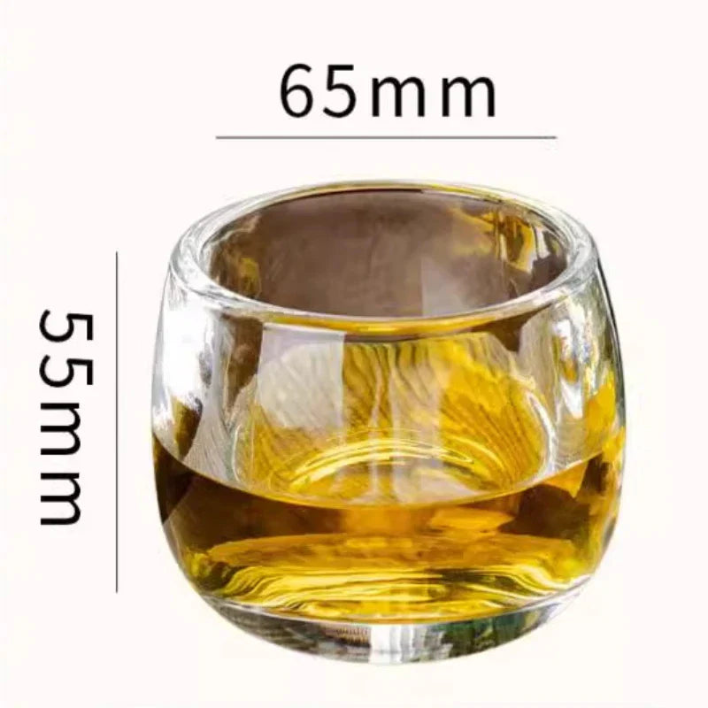 Dlight Decor 80ml Crystal Tea & Wine Cup Single Transparent Master Cup for Gifting or Tasting