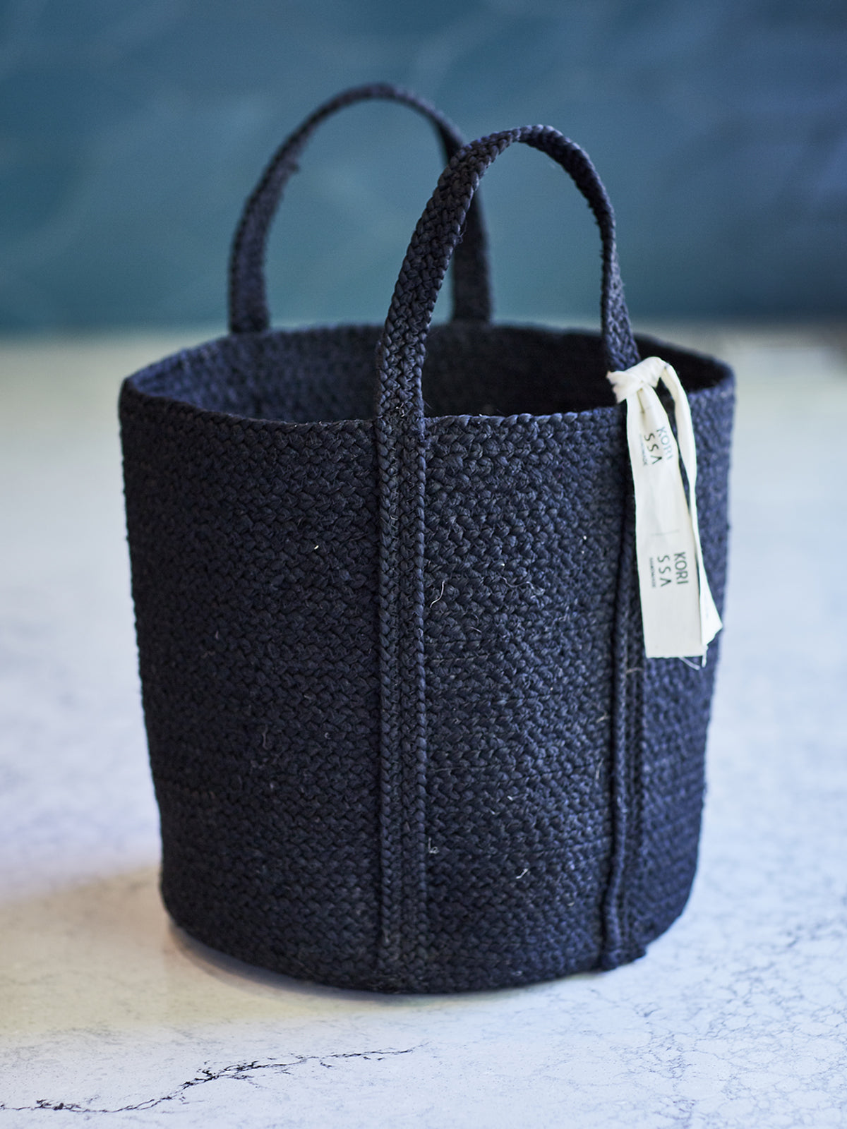 Kata Basket with handle - Black by KORISSA