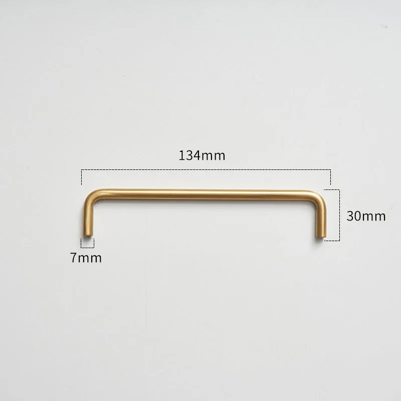 Modern Brass Furniture Bar Handles – Stylish Cabinet Pulls and Towel Bars (7mm Solid Brass)