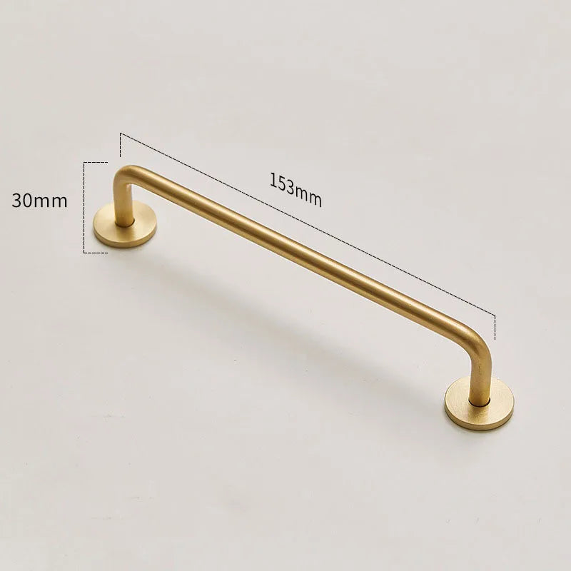 Modern Brass Furniture Bar Handles – Stylish Cabinet Pulls and Towel Bars (7mm Solid Brass)