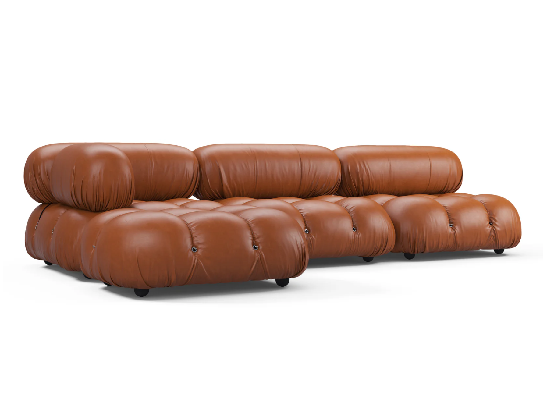 Mario Bellini Sectional Tan Premium Leather | INTERIOR ICONS