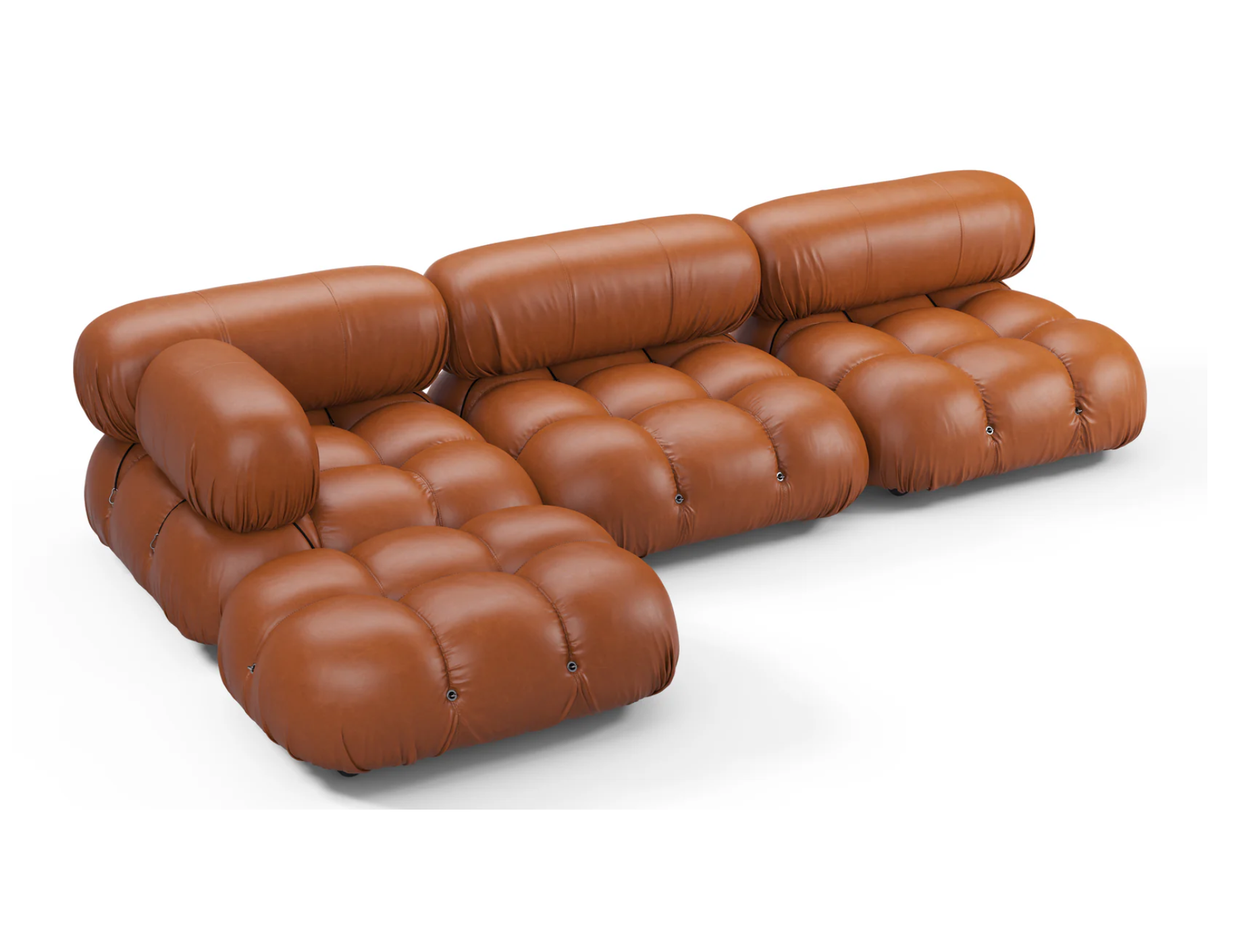 Mario Bellini Sectional Tan Premium Leather | INTERIOR ICONS