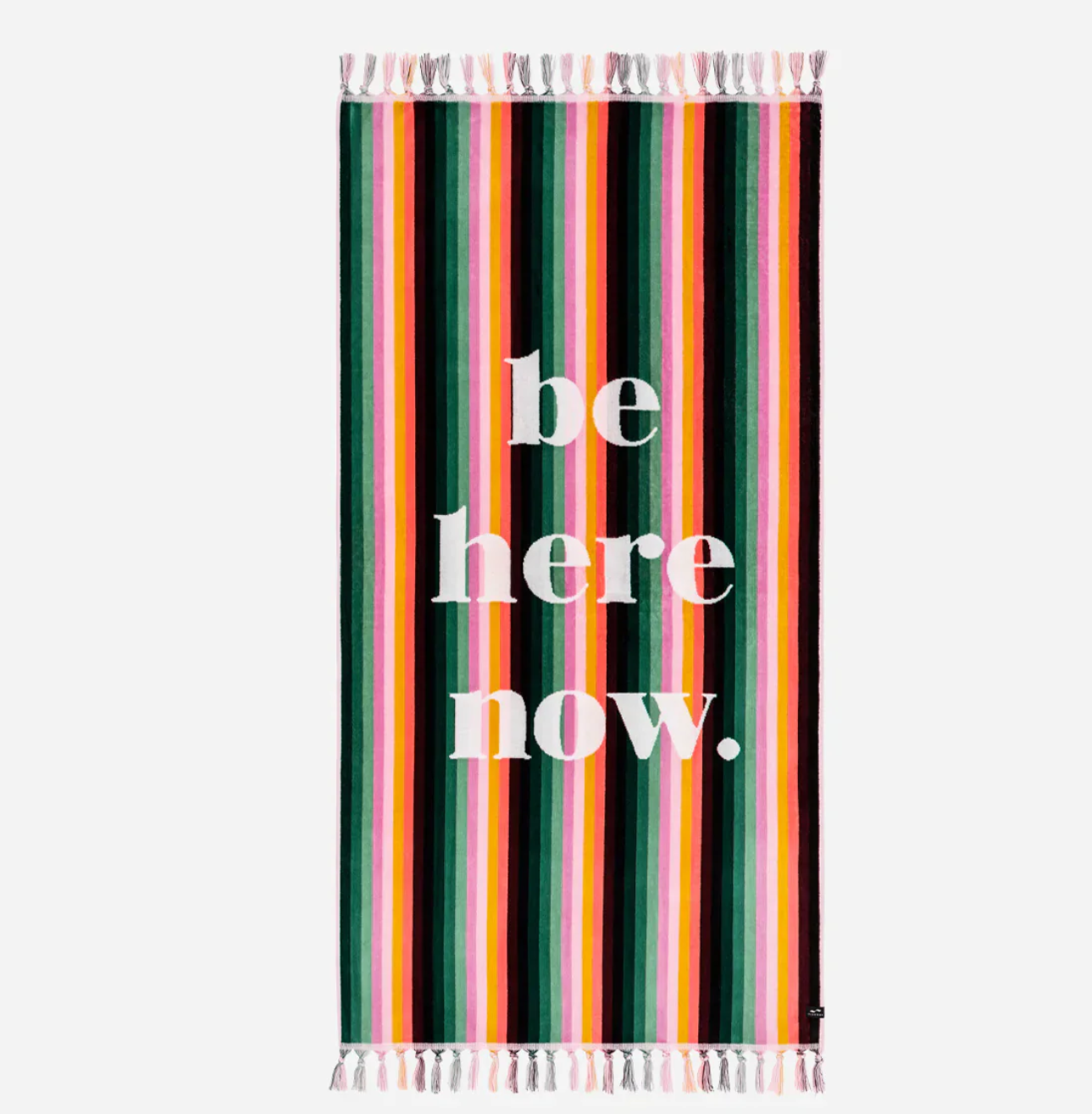 "Be Here Now" Pool Towel | SLOWTIDE