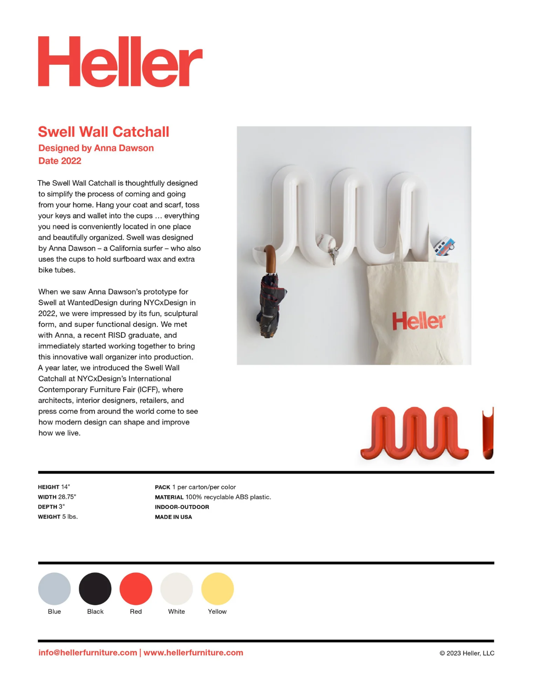 Swell™ Wall Catchall | Hellerware