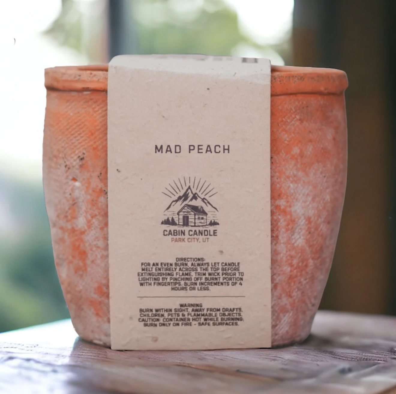 Burn + Grow Candle in Handmade Terra Cotta Pot | CABIN CANDLE