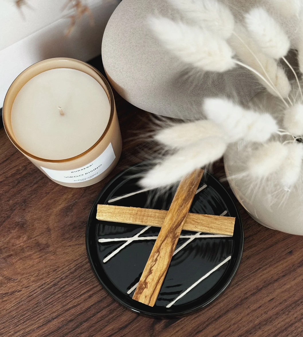 Volcanic Diffusing Rocks, Palo Santo + Ceramic Holders | BURSERA