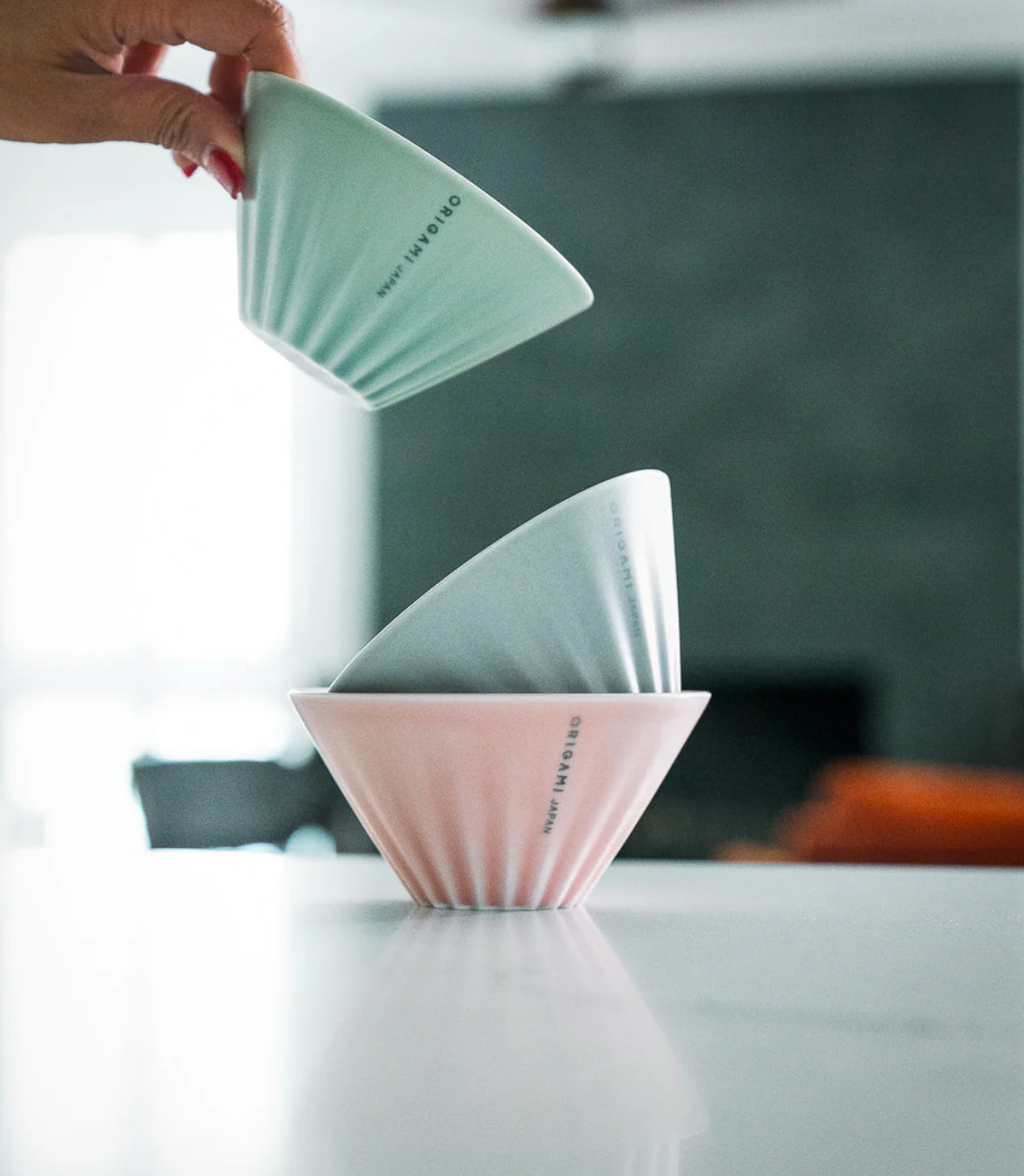Porcelain Tea Dripper | ORIGAMI