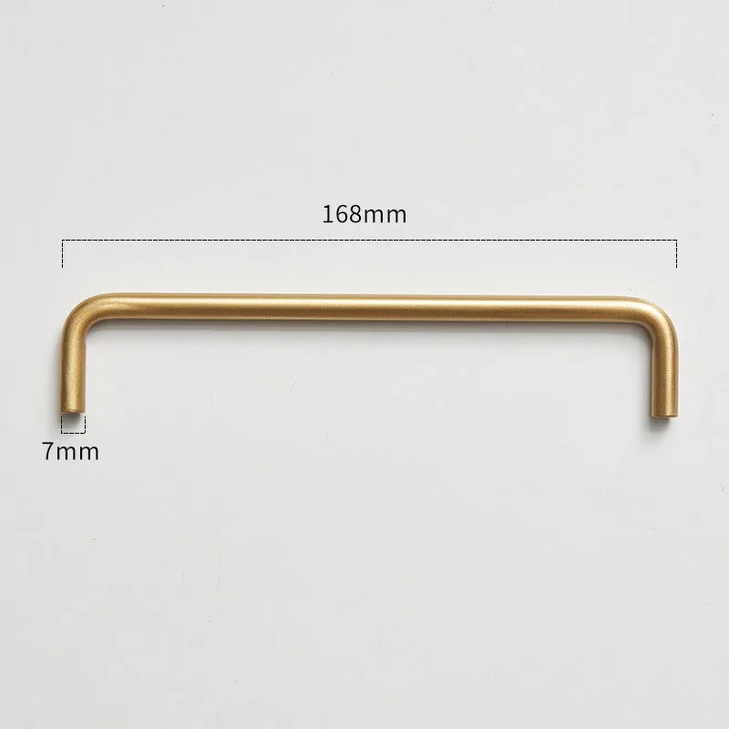 Modern Brass Furniture Bar Handles – Stylish Cabinet Pulls and Towel Bars (7mm Solid Brass)
