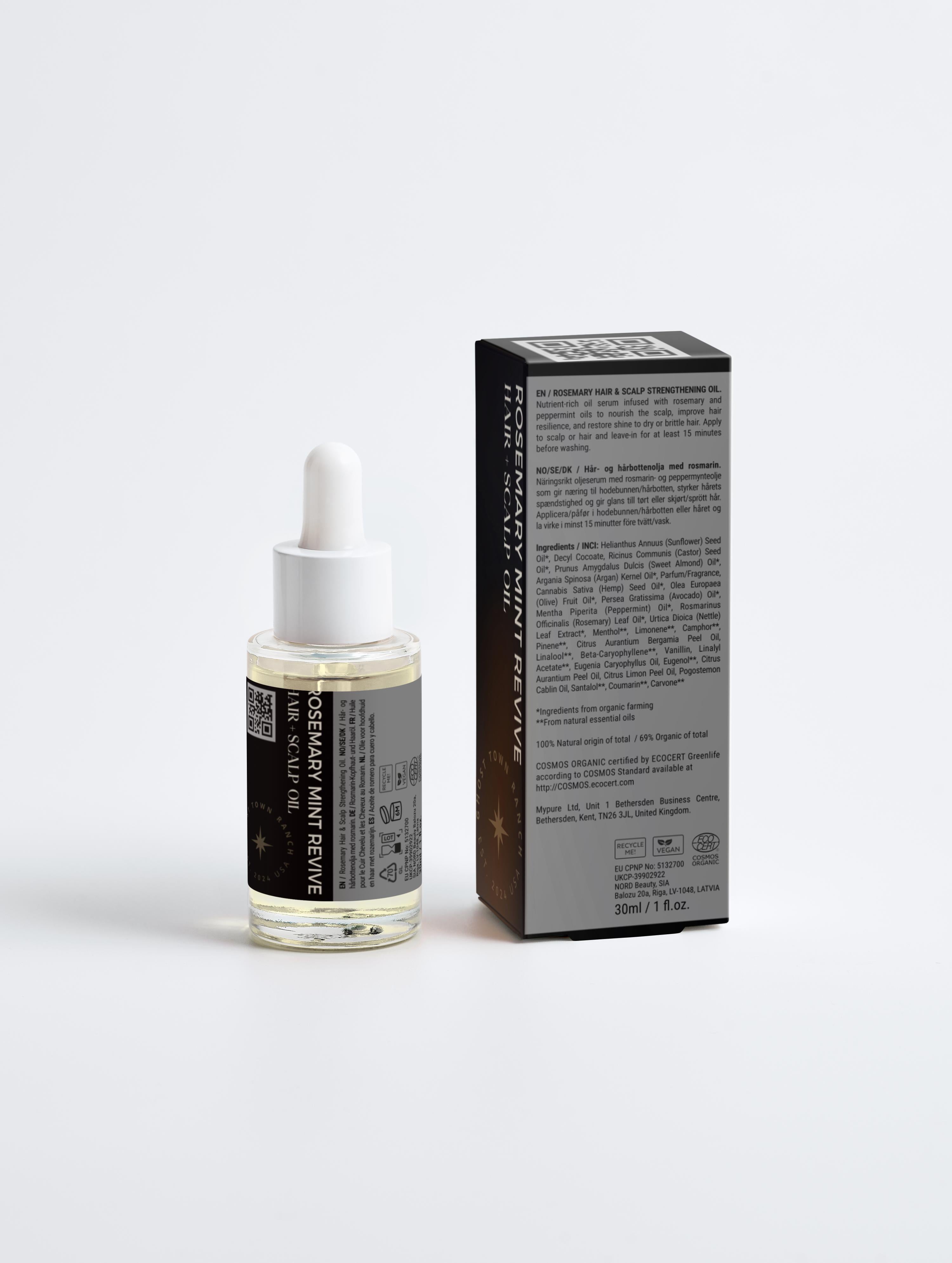 Rosemary Mint Revive Hair + Scalp Oil | GHOST TOWN RANCH