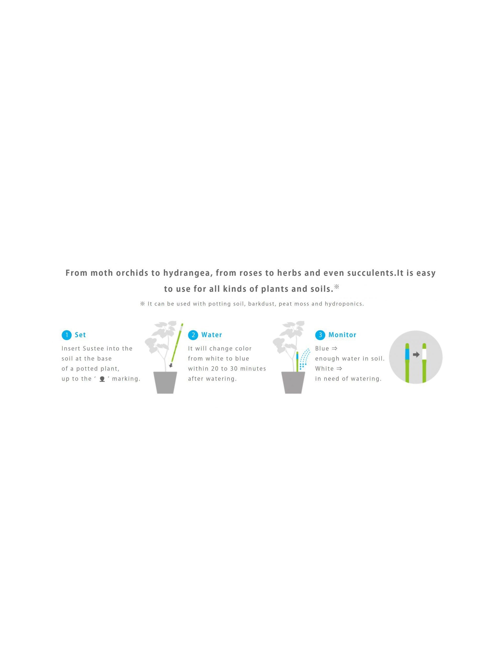 Sustee Aquameter Plant Moisture Sensor by Bumble Plants