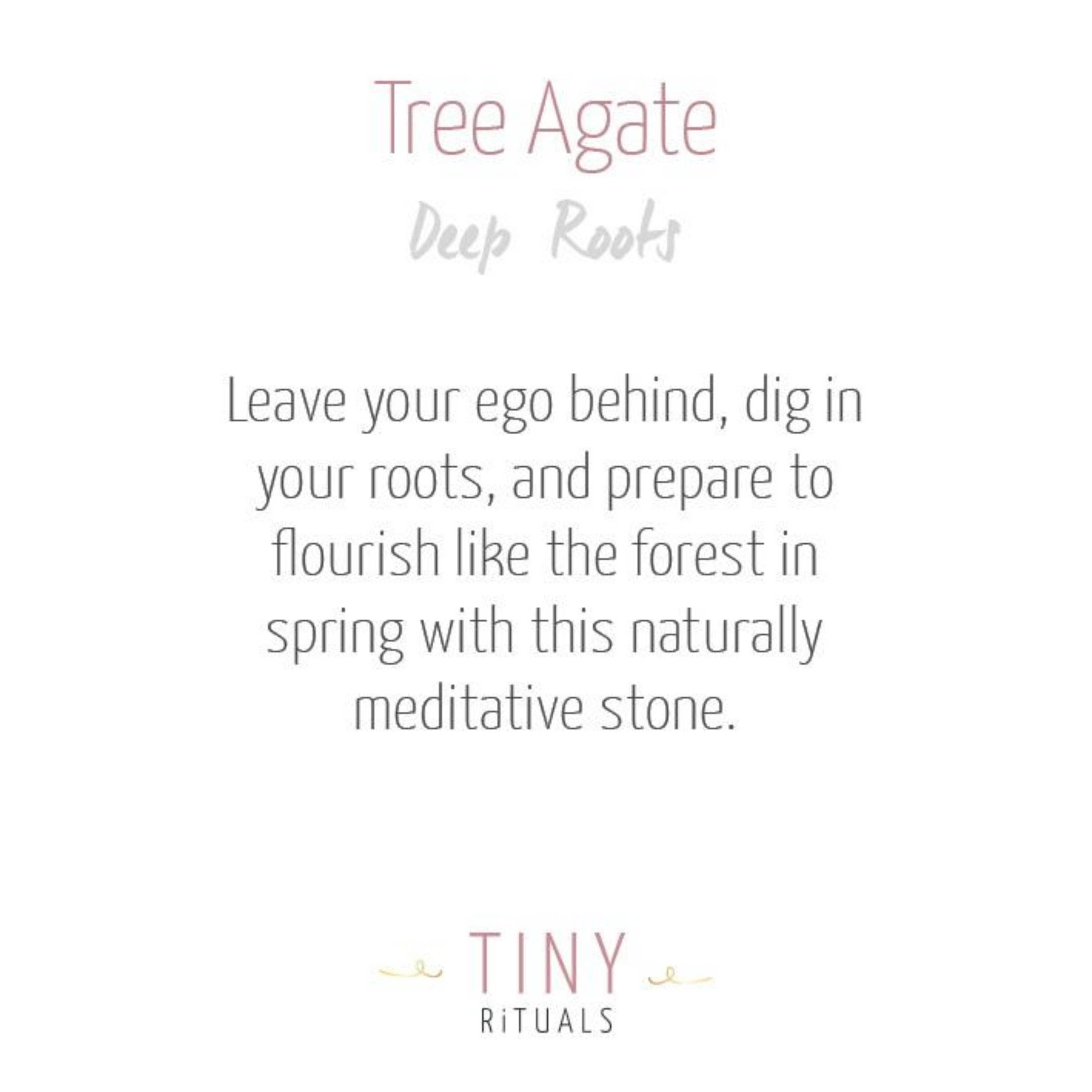 Tree Agate Worry Stone by Tiny Rituals