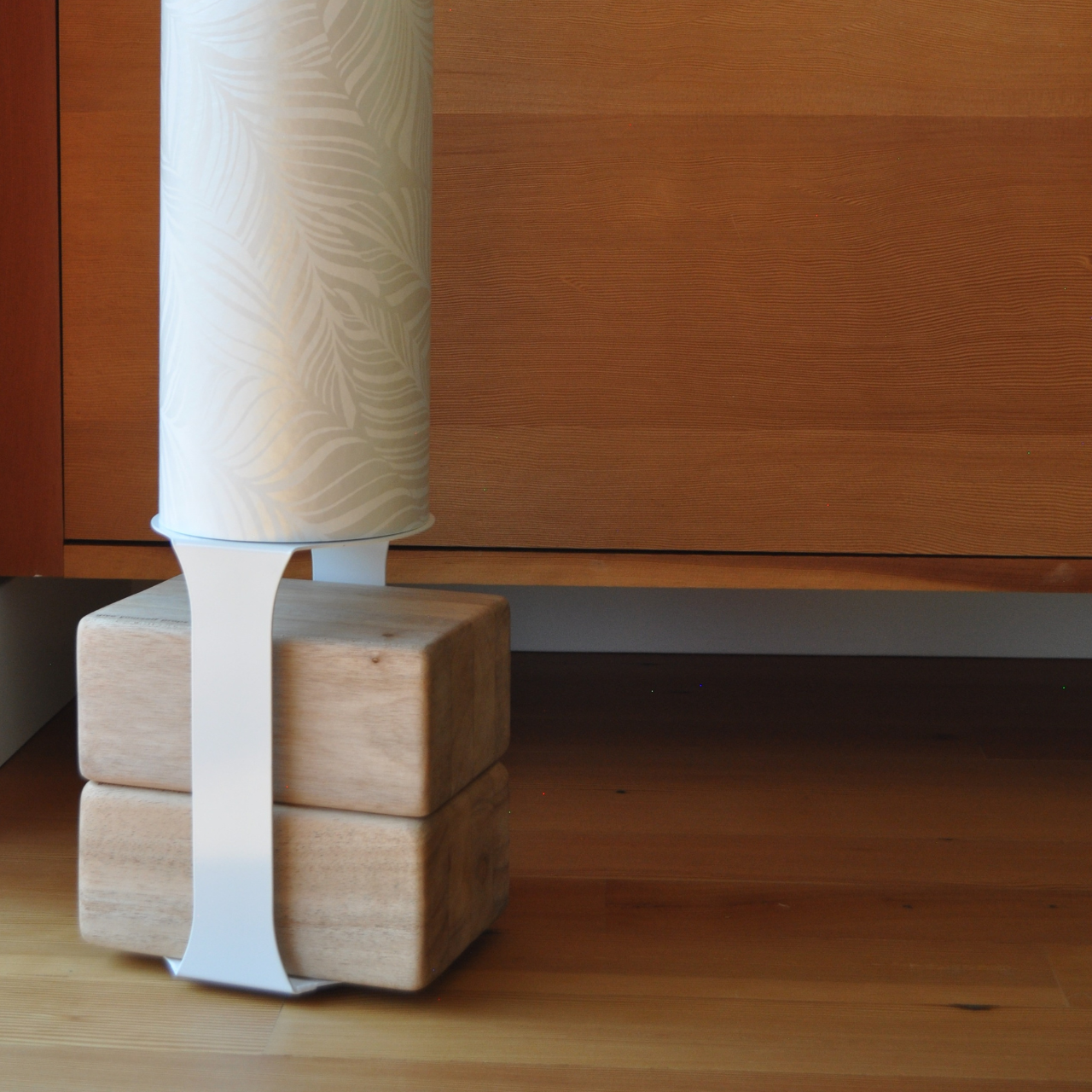 Yoga Block Floor Stand | White by Mache