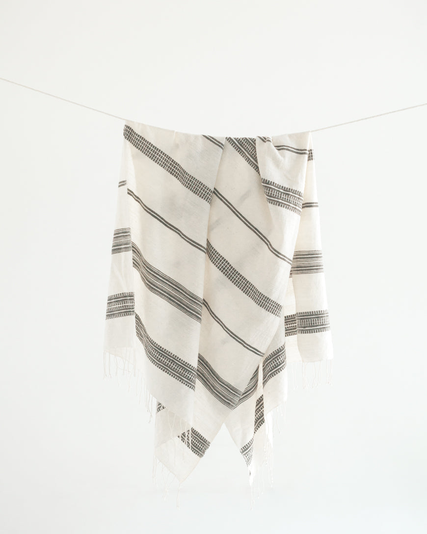 Aden Cotton Throw Blanket by Creative Women