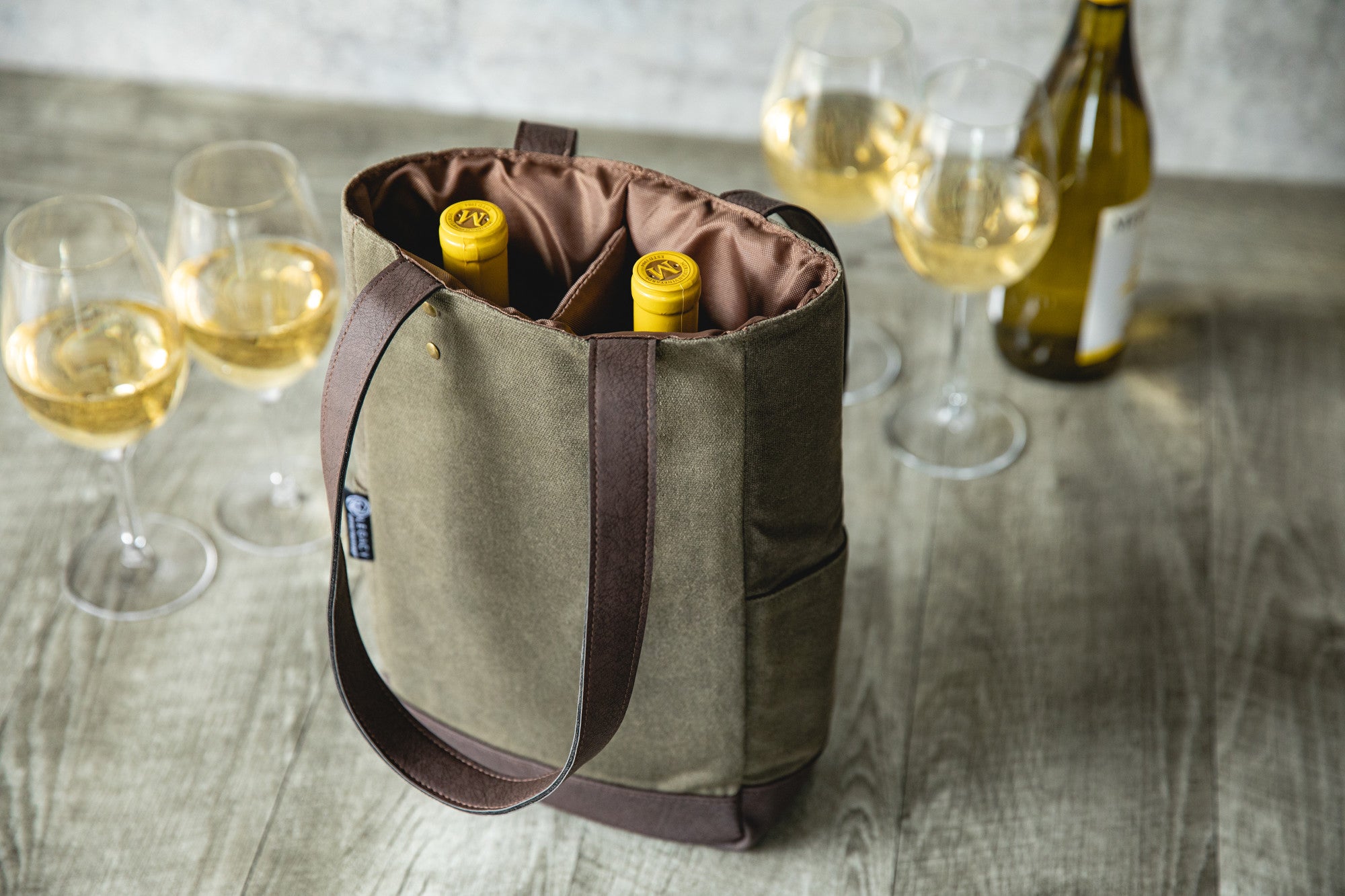 2 Bottle Insulated Wine Cooler Bag by Picnic Time Family of Brands