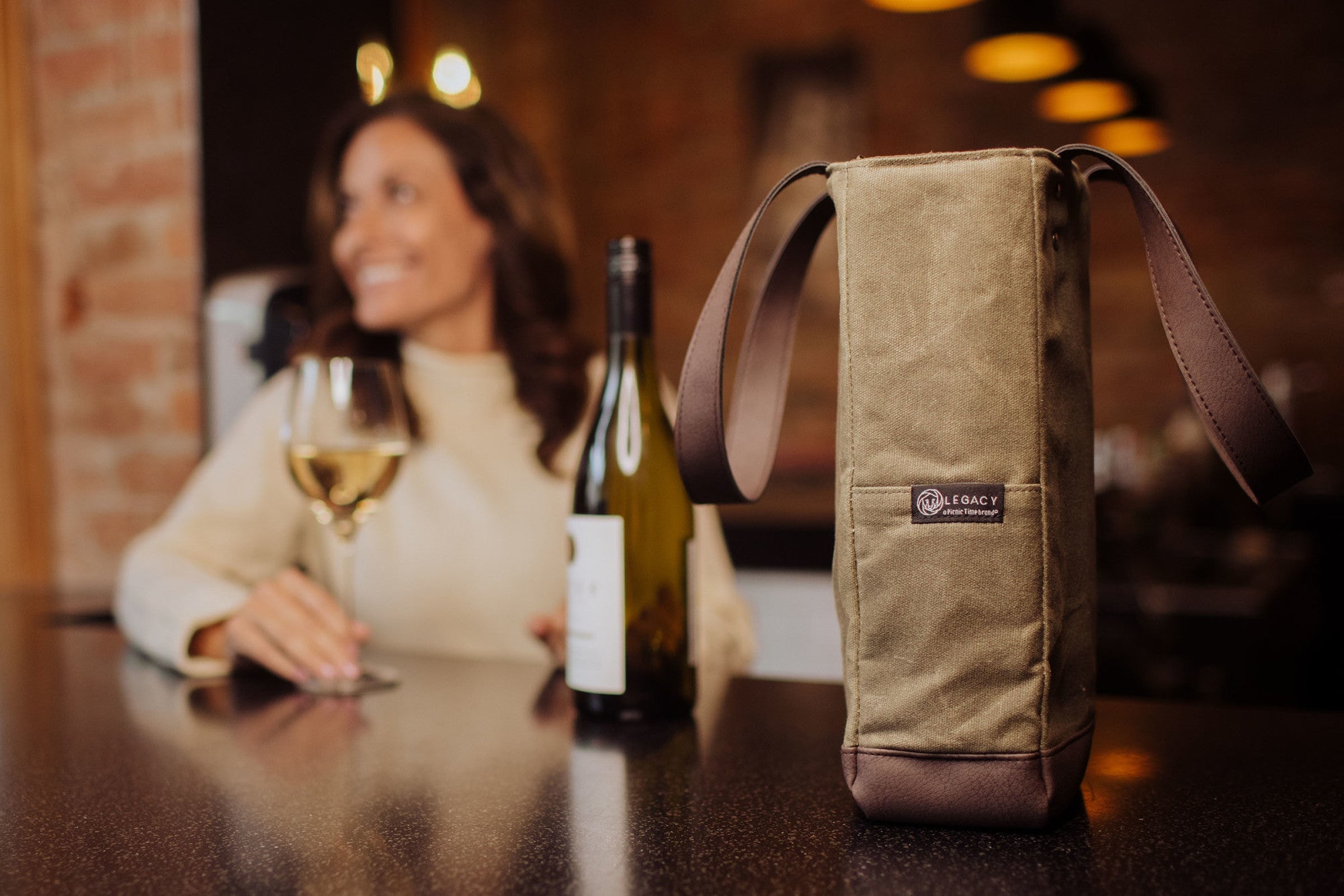 2 Bottle Insulated Wine Cooler Bag by Picnic Time Family of Brands