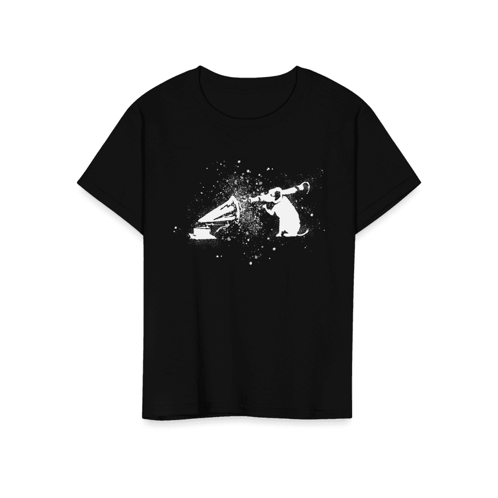 Banksy Rocket Dog (His Master’s Voice) Street Art T-Shirt by Art-O-Rama Shop