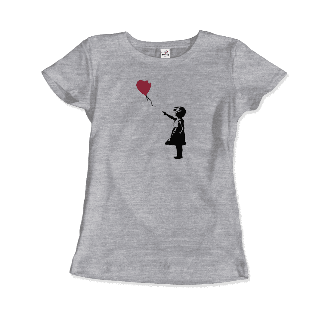 Banksy The Girl with a Red Balloon Artwork T-Shirt by Art-O-Rama Shop