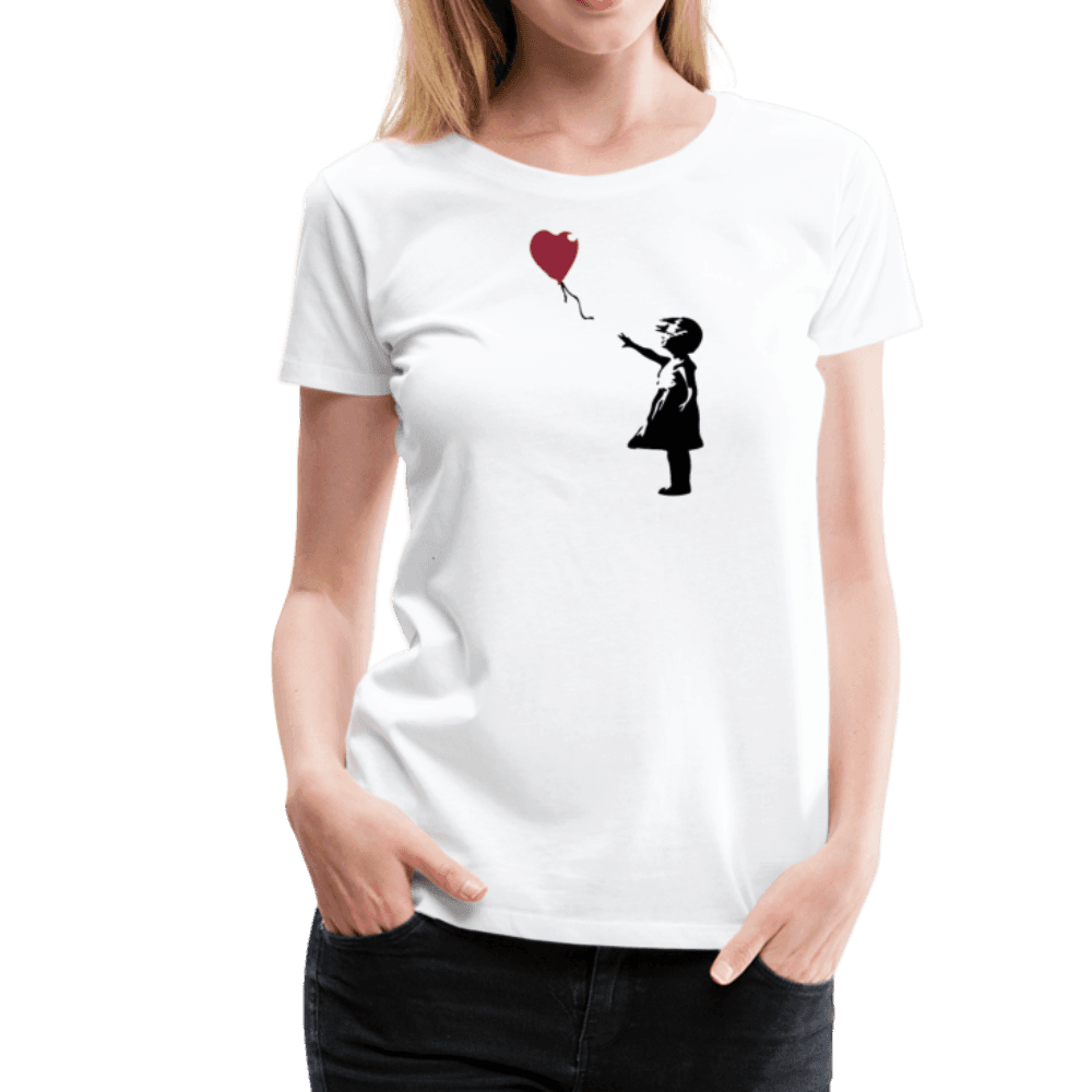 Banksy The Girl with a Red Balloon Artwork T-Shirt by Art-O-Rama Shop