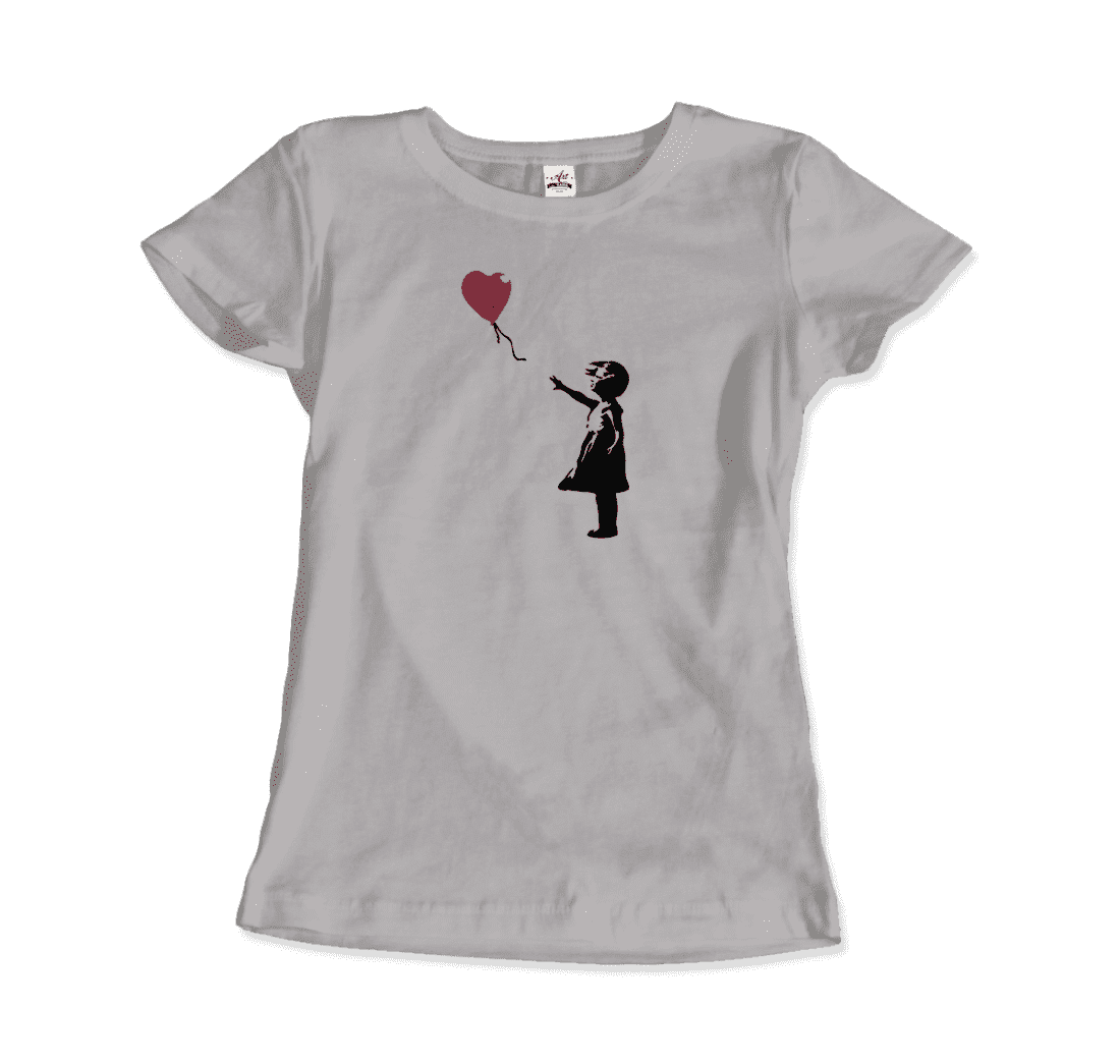 Banksy The Girl with a Red Balloon Artwork T-Shirt by Art-O-Rama Shop