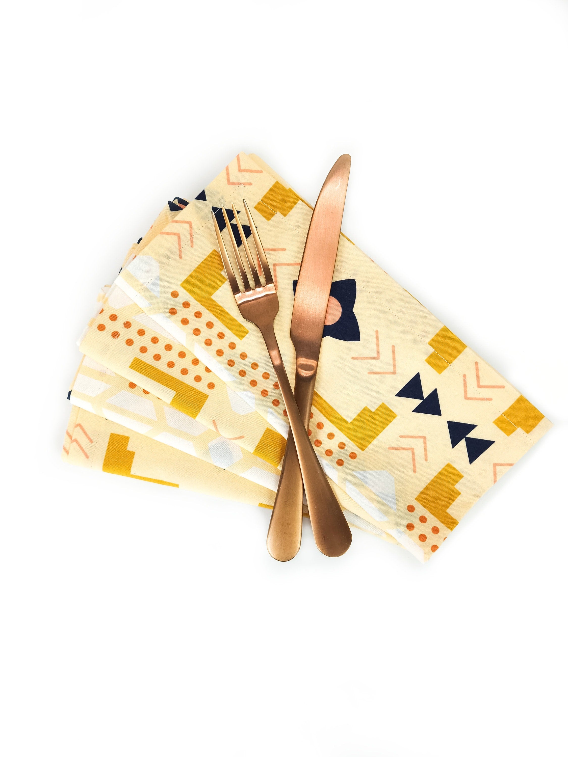 Southwest Inspired Cotton Cloth Napkins, Set of 4 by 90 West Linen Co.