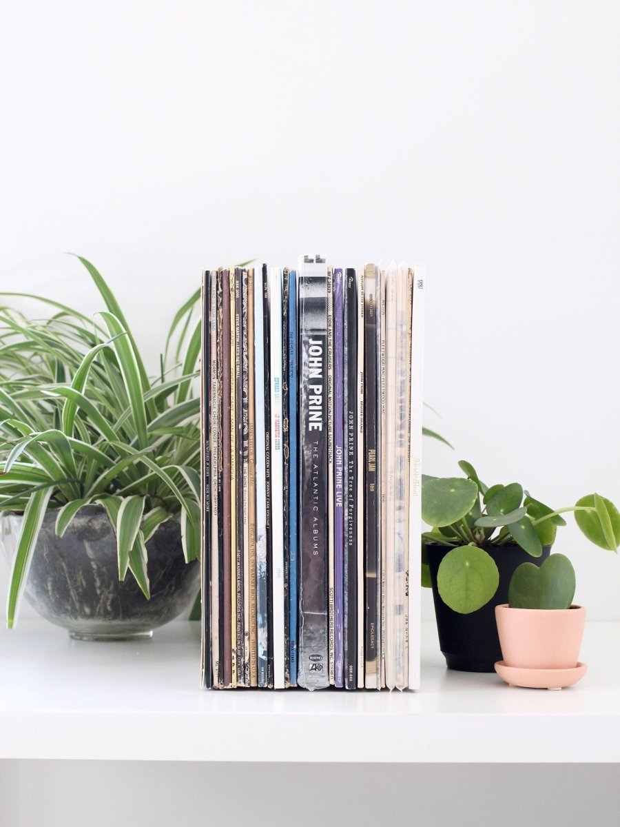 Large Metal Bookend for Vinyl Records by Jubilee Trading Company