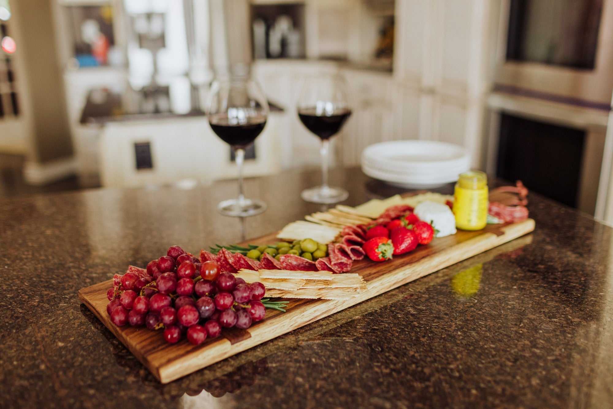 Madera Rectangular Long Charcuterie Board - 29" x 9" by Picnic Time Family of Brands