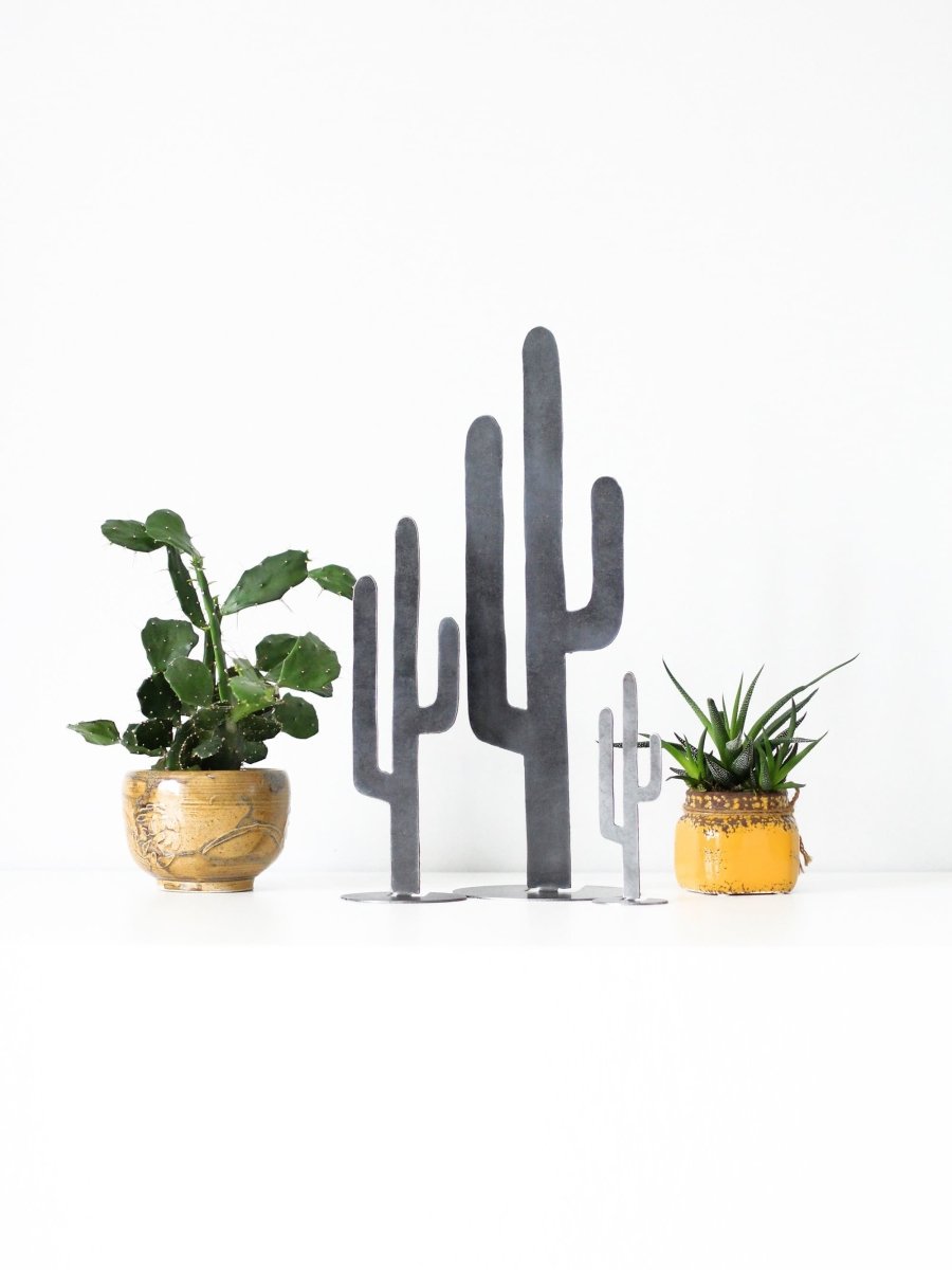 Metal Cactus Silhouette - Large by Jubilee Trading Company