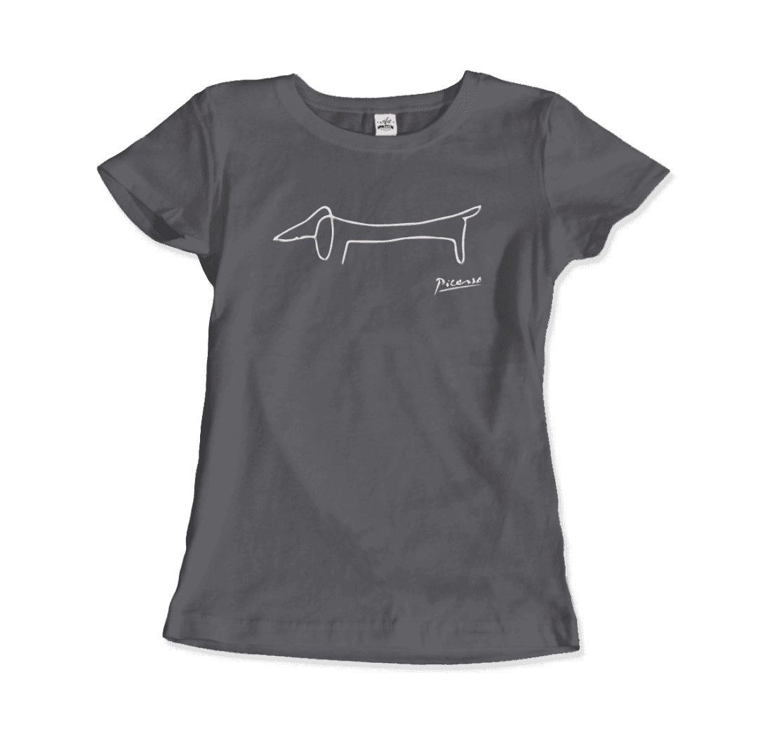 Pablo Picasso Dachshund Dog (Lump) Artwork T-Shirt by Art-O-Rama Shop